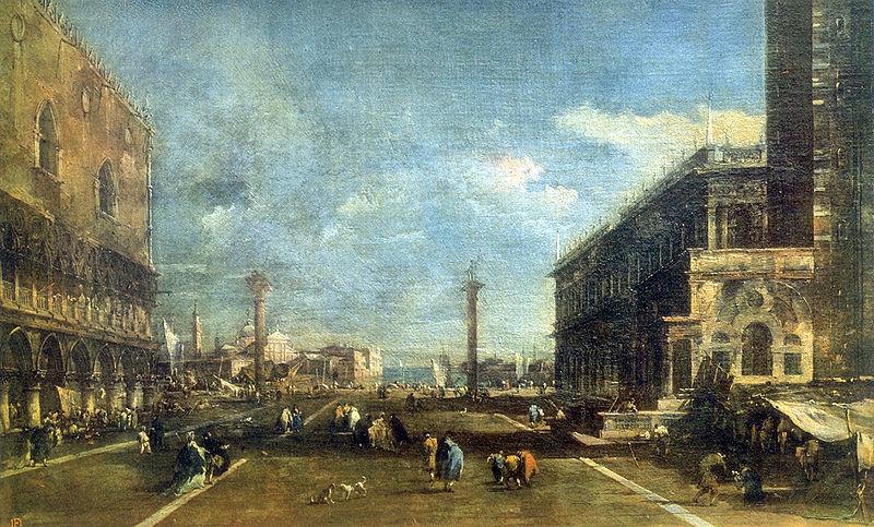 Francesco Guardi The Little Square of St. Marcus Germany oil painting art